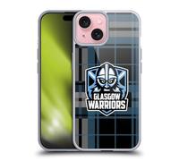 Head Case Designs Officially Licensed Glasgow Warriors Tartan Logo Gel Case [Military Grade Protection] Compatible with Apple iPhone 15 and Compatible with MagSafe