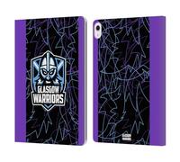 Head Case Designs Officially Licensed Glasgow Warriors Third 2024/25 Crest Kit Leather Wallet Case Compatible With Apple iPad Air 13 2024/2025