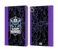 Head Case Designs Officially Licensed Glasgow Warriors Third 2024/25 Crest Kit Leather Wallet Case Compatible With Apple iPad Pro 12.9 2020/2021/2022