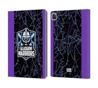 Head Case Designs Officially Licensed Glasgow Warriors Third 2024/25 Crest Kit Leather Wallet Case Compatible With Apple iPad Pro 13 M4 2024