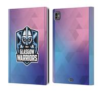 Head Case Designs Officially Licensed Glasgow Warriors Training 2025/26 Crest Kit Leather Wallet Case Compatible With Apple iPad Pro 11 M4 2024