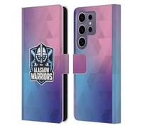 Head Case Designs Officially Licensed Glasgow Warriors Training 2025/26 Crest Kit Leather Wallet Case Compatible With Samsung Galaxy S25 Ultra