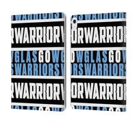 Head Case Designs Officially Licensed Glasgow Warriors Warrior Graphics Leather Wallet Case Compatible With Apple iPad Air 13 2024/2025