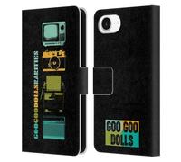 Head Case Designs Officially Licensed Goo Goo Dolls Rarities Vintage Graphics Leather Wallet Case Compatible With Apple iPhone 16e