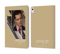 Head Case Designs Officially Licensed Gossip Girl Chuck Graphics Leather Wallet Case Compatible With Apple iPad Air 13 2024/2025