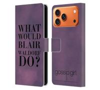 Head Case Designs Officially Licensed Gossip Girl What Would Blair Graphics Leather Wallet Case Compatible With Apple iPhone 17 Pro Max
