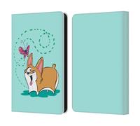 Head Case Designs Officially Licensed Grace Illustration Corgi Dogs Leather Wallet Case Compatible With Amazon Kindle 11th Gen (2024)