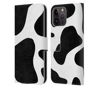 Head Case Designs Officially Licensed Grace Illustration Cow Animal Prints Leather Wallet Case Compatible With Apple iPhone 15 Pro Max