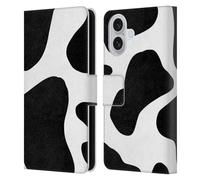 Head Case Designs Officially Licensed Grace Illustration Cow Animal Prints Leather Wallet Case Compatible With Apple iPhone 16