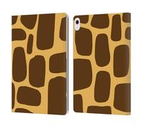 Head Case Designs Officially Licensed Grace Illustration Giraffe Animal Prints Leather Wallet Case Compatible With Apple iPad Air 13 2024/2025