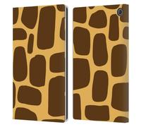 Head Case Designs Officially Licensed Grace Illustration Giraffe Animal Prints Leather Wallet Case Compatible With Amazon Fire Max 11 2023