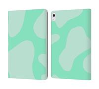 Head Case Designs Officially Licensed Grace Illustration Mint Green Cow Prints Leather Wallet Case Compatible With Apple iPad Air 13 2024/2025