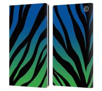 Head Case Designs Officially Licensed Grace Illustration Ombré Leopard Animal Prints Leather Wallet Case Compatible With Amazon Fire Max 11 2023
