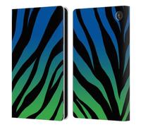 Head Case Designs Officially Licensed Grace Illustration Ombré Leopard Animal Prints Leather Wallet Case Compatible With Amazon Fire 7 2022