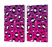 Head Case Designs Officially Licensed Grace Illustration Pink Leopard Animal Prints Leather Wallet Case Compatible With Apple iPad Air 13 2024/2025