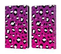 Head Case Designs Officially Licensed Grace Illustration Pink Leopard Animal Prints Leather Wallet Case Compatible With Amazon Kindle 11th Gen (2024)