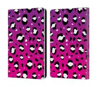 Head Case Designs Officially Licensed Grace Illustration Pink Leopard Animal Prints Leather Wallet Case Compatible With Amazon Kindle Paperwhite 6