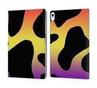 Head Case Designs Officially Licensed Grace Illustration Sunset Cow Prints Leather Wallet Case Compatible With Apple iPad Air 13 2024/2025