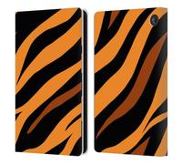 Head Case Designs Officially Licensed Grace Illustration Tiger Animal Prints Leather Wallet Case Compatible With Amazon Fire 7 2022