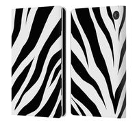 Head Case Designs Officially Licensed Grace Illustration with Zebra Animal Prints Leather Wallet Case Compatible With Amazon Fire 7 2022