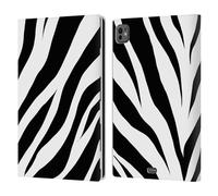 Head Case Designs Officially Licensed Grace Illustration with Zebra Animal Prints Leather Wallet Case Compatible With Apple iPad Pro 11 M4/M5 2024/2025