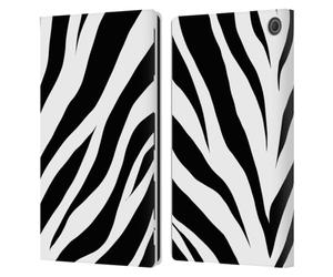Head Case Designs Officially Licensed Grace Illustration with Zebra Animal Prints Leather Wallet Case Compatible With Amazon Fire Max 11 2023