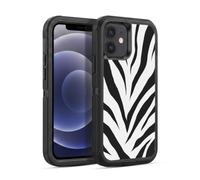 Head Case Designs Officially Licensed Grace Illustration with Zebra Animal Prints Ultra-Armoured Shockproof Case [Military Grade Protection] Compatible With Apple iPhone 12 / iPhone 12 Pro