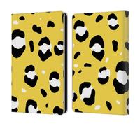 Head Case Designs Officially Licensed Grace Illustration Yellow Leopard Animal Prints Leather Wallet Case Compatible With Amazon Kindle Paperwhite 6