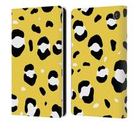 Head Case Designs Officially Licensed Grace Illustration Yellow Leopard Animal Prints Leather Wallet Case Compatible With Amazon Fire 7 2022