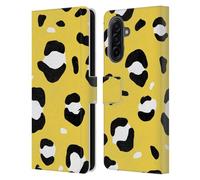 Head Case Designs Officially Licensed Grace Illustration Yellow Leopard Animal Prints Leather Wallet Case Compatible With Samsung Galaxy A17 4G / 5G