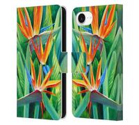 Head Case Designs Officially Licensed Graeme Stevenson Birds Of Paradise Assorted Designs Leather Wallet Case Compatible With Apple iPhone 16e