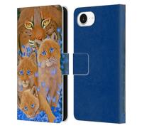 Head Case Designs Officially Licensed Graeme Stevenson Bobcats Wildlife Leather Wallet Case Compatible With Apple iPhone 16e