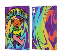 Head Case Designs Officially Licensed Grateful Dead Bear 2 Trends Leather Wallet Case Compatible With Apple iPad Air 13 2024/2025