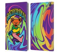 Head Case Designs Officially Licensed Grateful Dead Bear 2 Trends Leather Wallet Case Compatible With Amazon Fire Max 11 2023