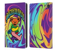 Head Case Designs Officially Licensed Grateful Dead Bear 2 Trends Leather Wallet Case Compatible With Amazon Fire 7 2022