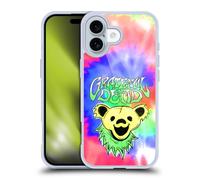 Head Case Designs Officially Licensed Grateful Dead Bear Tie Dye Trends Gel Case [Military Grade Protection] Compatible With Apple iPhone 16