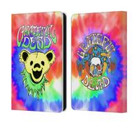 Head Case Designs Officially Licensed Grateful Dead Bear Tie Dye Trends Leather Wallet Case Compatible With Amazon Kindle 11th Gen (2024)