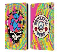 Head Case Designs Officially Licensed Grateful Dead Bear Trends Leather Wallet Case Compatible With Amazon Fire 7 2022