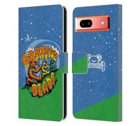 Head Case Designs Officially Licensed Grateful Dead Bears Graphics Leather Wallet Case Compatible With Google Pixel 7a