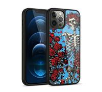 Head Case Designs Officially Licensed Grateful Dead Bertha Skull Roses Trends Gel Armour Case [Military Grade Protection] Compatible With Apple iPhone 12 Pro Max