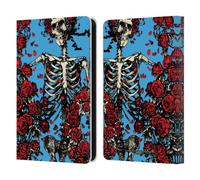 Head Case Designs Officially Licensed Grateful Dead Bertha Skull Roses Trends Leather Wallet Case Compatible With Amazon Kindle 11th Gen 6in 2022