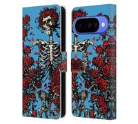 Head Case Designs Officially Licensed Grateful Dead Bertha Skull Roses Trends Leather Wallet Case Compatible With Google Pixel 10