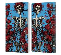 Head Case Designs Officially Licensed Grateful Dead Bertha Skull Roses Trends Leather Wallet Case Compatible With Amazon Fire Max 11 2023