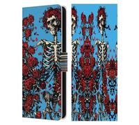 Head Case Designs Officially Licensed Grateful Dead Bertha Skull Roses Trends Leather Wallet Case Compatible With Samsung Galaxy S25 FE