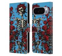 Head Case Designs Officially Licensed Grateful Dead Bertha Skull Roses Trends Leather Wallet Case Compatible With Google Pixel 10 Pro XL