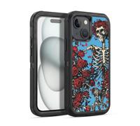 Head Case Designs Officially Licensed Grateful Dead Bertha Skull Roses Trends Ultra-Armoured Shockproof Case [Military Grade Protection] Compatible With Apple iPhone 15