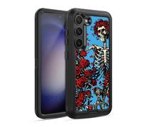 Head Case Designs Officially Licensed Grateful Dead Bertha Skull Roses Trends Ultra-Armoured Shockproof Case [Military Grade Protection] Compatible With Samsung Galaxy S23 5G