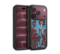 Head Case Designs Officially Licensed Grateful Dead Bertha Skull Roses Trends Ultra-Armoured Shockproof Case [Military Grade Protection] Compatible With Apple iPhone 18 Pro