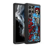 Head Case Designs Officially Licensed Grateful Dead Bertha Skull Roses Trends Ultra-Armoured Shockproof Case [Military Grade Protection] Compatible With Samsung Galaxy S22 Ultra 5G