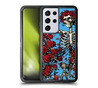 Head Case Designs Officially Licensed Grateful Dead Bertha Skull Roses Trends Ultra-Armoured Shockproof Case [Military Grade Protection] Compatible With Samsung Galaxy S21 Ultra 5G